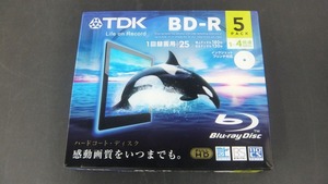 【未使用】 TDK 【未使用・未開封】 BD-R 5枚パック 1回録画用 25GB 1～4倍族記録対応 BRV25WB5A