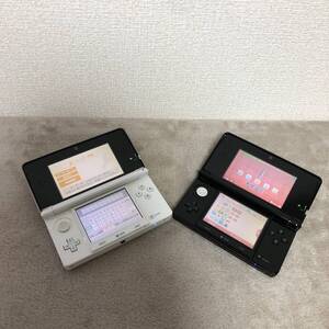 3DS　2台セット　ニンテンドー　Nintendo　CTR-100　本体のみ　中古品　通電のみ確認　現状品