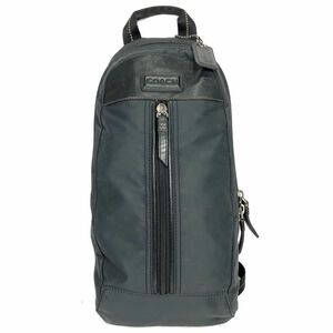 【コーチ】基準内 COACH ボディバッグ F70692 ヴァリックナイロンスリングパック ワンショルダー ナイロン系×レザー 男性用 メンズ