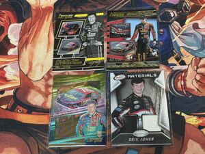 Panini TORQUE Certified Racing ERIK JONES レリック シリアル RC カード 4枚セット NASCAR ナスカー Race-Used Firesuit