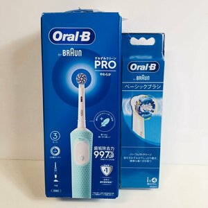 ICH【未使用品】 未使用品 ブラウン オーラルB (Oral-B) すみずみクリーンPRO D103.413.3 GN ブラシ付 〈106-240721-aa7-ICH〉