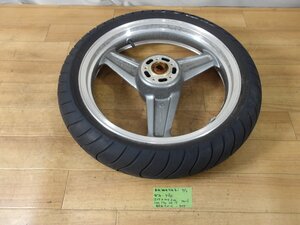 中古部品入庫　カワサキ社製ゼファー750純正リアホイール　程度まずまず