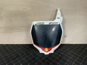 RMZ450 純正ゼッケンプレート フロントカウル ストック品 100サイズ (検索)RM125 RM250 RMZ250