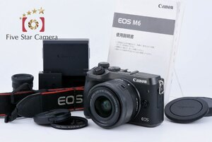 【中古】Canon キヤノン EOS M6 EF-M 15-45 IS STM レンズキット ブラック