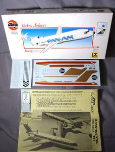 ■超稀少1/144 ATP製デカール ボーイングB727 コンチネンタル航空旧塗装＋エアフィックスAIRFIXキット【検】BOEING Continental 昭和