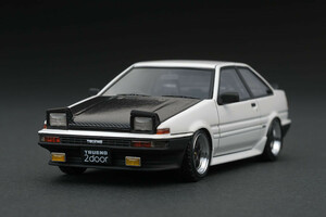 ■イグニッションモデル 1/43 トヨタスプリンタートレノ (AE86) 2ドア GTV ホワイト