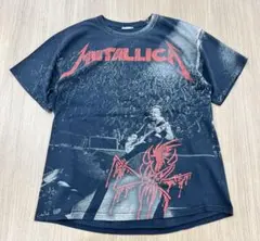 90s metallica メタリカ　バンt 総柄　バンド　tシャツ