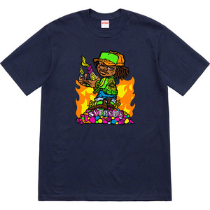 即決 supreme monlotove kid tee navy M