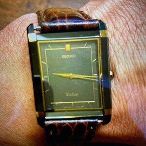 セイコードルチェ腕時計メンズ　超硬ビンテージ品