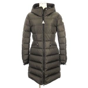 モンクレール MONCLER BETULONG ベチュロング ダウンコート ロング フーディ ジップアップ E20934936505 カーキ 1 レディース