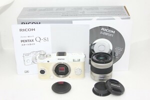 PENTAX ミラーレス一眼 Q-S1 ズームレンズキット [標準ズーム 02 STANDARD ZOOM] ピュアホワイト 06191 #0093-920