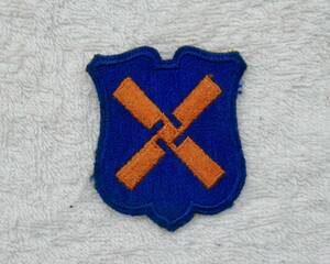 実物 WW2 米国陸軍 第12軍団 肩章 WW2 US ARMY 12TH CORPS SHOULDER PATCH エッジカット