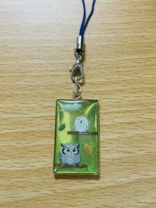 【ハンドメイド】レジンストラップ フクロウ①