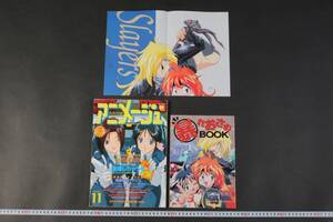 6304 平成レトロ 当時物 1996年11月 アニメージュ 付録 スレイヤーズNEXT大暴れ 綾波レイ三鷹市節水PR リナ＆ガウリイ描きおろし 