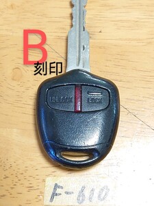 F-610【B刻印】 日産 純正 キーレス リモコン 2ボタン オッティ/クリッパ等（ekワゴン/ トッポ等 三菱) 送料無料・追跡あり