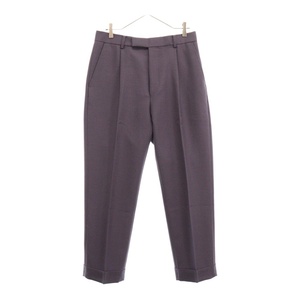 WACKO MARIA ワコマリア 22AW DORMEUIL PLEATED TROUSERS TYPE-2 ワンタックスラックス ボトムス パープル