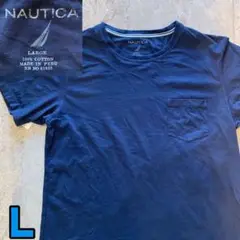 N801 ノーティカ　NAUTICA 無地Tシャツ　ビックサイズ　古着