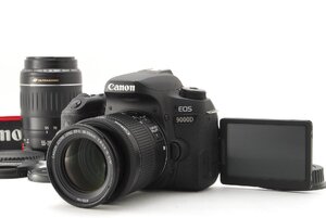 【極美品】Canon キヤノン EOS 9000D ダブルズームキット 新品SD32GB付き ショット数926回