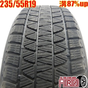 中古タイヤ 235/55r19 スタッドレスタイヤ ブリヂストン ブリザック DM-V3 1本 単品 レクサスRX RXハイブリッド MIRAI RAV4 中古 19インチ