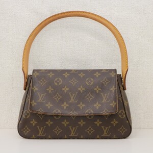 T6D1144 美品 LOUIS VUITTON/ルイヴィトン モノグラム ミニルーピング M51147 ハンドバッグ