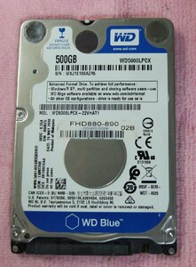 WD 2.5インチ HDD 500GB 7mm 使用時間 29,997H