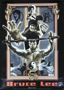 【ダメージあり】ブルースリー 燃えよドラゴン・死亡遊戯等変形判ポスター【李小龍・Bruce Lee・poster】Enter The Dragon