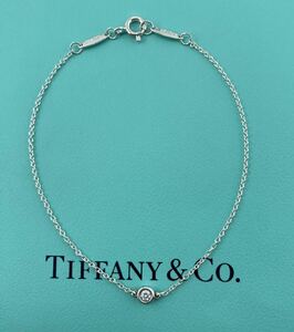 新品 ティファニー TIFFANY&Co. ブレスレット スターリング シルバー バイザヤード ダイヤモンド 0.03ct プレゼント ギフト