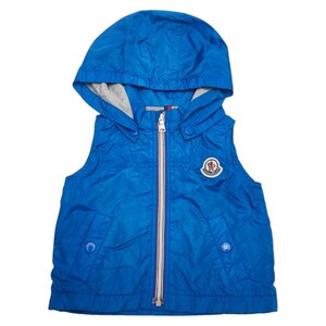 モンクレール ベスト サイズ：3/6M ブルー ナイロン キッズ MONCLER 【中古】