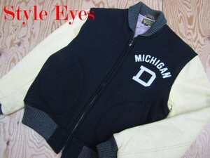 ★スタイルアイズ Style eyes★初期M品番 ミシガン大学 袖革 スタジャン M16212 東洋エンタープライズ スタジアムジャンパー★R70126069C