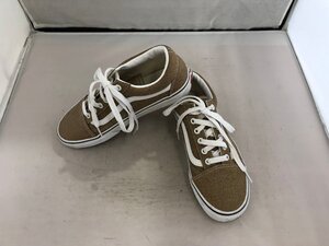 【VANS】バンズ　オフザウォール　レディススニーカー　ライトブラウン　キャンバス　24cm　SY02-F9K