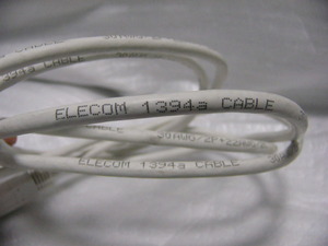 ★中古★ ELECOM 両端IEEE1394a～IEEE1394b ケーブル 2m 産業FAカメラ用