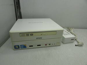 【YDT0481】★EPSON Endeavor ST150E Corei3 M380 2.53GHz/4GB/500GB/DVD-MULTI/Win10 Home 64bitセットアップ済 本体・AC付★中古