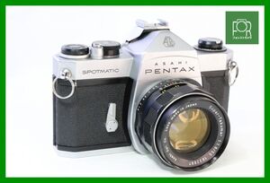 【同梱歓迎】実用■希少動作品■ASAHI PENTAX SP+Super-Takumar 55mm F1.8■シャッター全速・露出計完動■8617