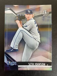 Topps MLB 2021 Bowman platinum トッププロスペクト #TOP-96 Seth Johnson セス・ジョンソン Tampa Bay RAYS タンパベイ・レイズ