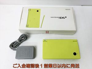 【1円】ニンテンドーDSI 本体 セット ライムグリーン TWL-001 任天堂 初期化/動作確認済 DS I 内箱一部/タッチペン欠品 E06-337rm/F3