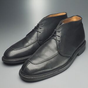 W2930//*チーニー/CHEANEY*ゲインズバラ/GAINSBOROUGH/メンズ10/チャッカブーツ/Uチップ/モックトゥ/ショートブーツ/革靴/黒/ブラック