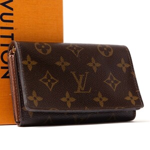 ルイヴィトン LOUISVUITTON モノグラム トレゾール L字ファスナー付財布 ウォレット カードケース コインケースJ184