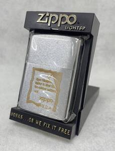 #6213 Zippo/ジッポ WIND-PROOF シルバーカラー ライター 箱付 着火未確認