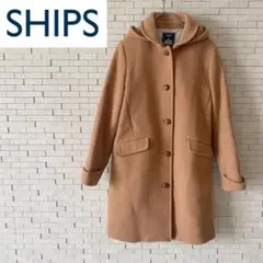 SHIPS シップス　HAMILTONLAMBSWOOL フーデッドコート　36