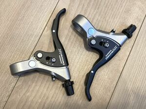 ★中古美品 シマノ Deore LX ブレーキレバー BL-M571 パワーアジャスター(3段階調節可) 即決 オールドMTB OLD MTB