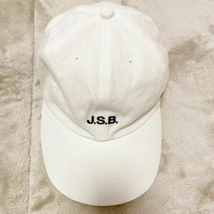 三代目 J.S.B. キャップ 帽子 白 ホワイト フリーサイズ 男女兼用