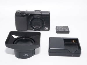 1円スタート【K0014】■美品■ RICOH GR DIGITAL III コンパクトデジタルカメラ リコー フードアダプター GH-2 