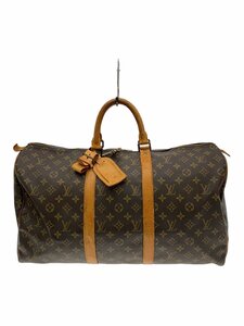 LOUIS VUITTON◆キーポル50_モノグラム・キャンバス_BRW/PVC/BRW