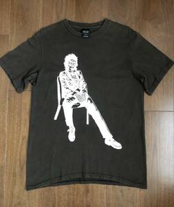 【貴重】2004SS DREAM 期 季 ナンバーナイン スカル ミュージシャン Tシャツ 平井堅 ジョニー Clash ダメージ加工 ビンテージ 古着 04SS AW