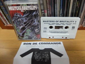 Masters of Brutality 2 　デスメタル　コンピレーション　テープ レア！　decide suffocation nocturnus bolt thrower cadaver