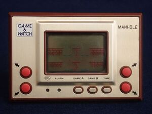 ▼74 ゲーム21 Nintendo ゲーム＆ウォッチ MH-06 MANHOLE マンホール▼任天堂/1981年/電子ゲーム/LSIゲーム/ゲームウォッチ/通電確認済み