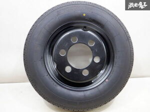 ●【美品】TOPY 14インチ 4.5J 6穴 鉄ホイール + ヨコハマ バリ山 タイヤ RY118 175R14 8PR ライトトラック 1本 即納 予備に 棚K-2