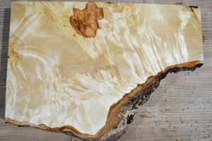 長33*幅10-22*厚1.6　トチ5の木材木工材,一枚板DIY銘木花台　　プレート栃