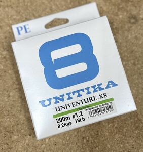[新品] ユニチカ ユニベンチャーX8 チャートリュース 200m 1.2号 #PEライン #8ブレイド #シグロン #ピットブル #デュラセンサー