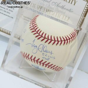 【証明書付き】MLB/メジャーリーグ Troy Edward Glaus/トロイ・グロース Signed 02 WS MVP Baseball/サインボール /000